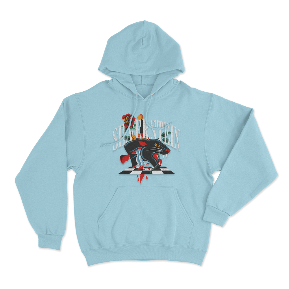 Panther Unisex Hoodie Sky Blue Panther Unisex Hoodie Sky Blue