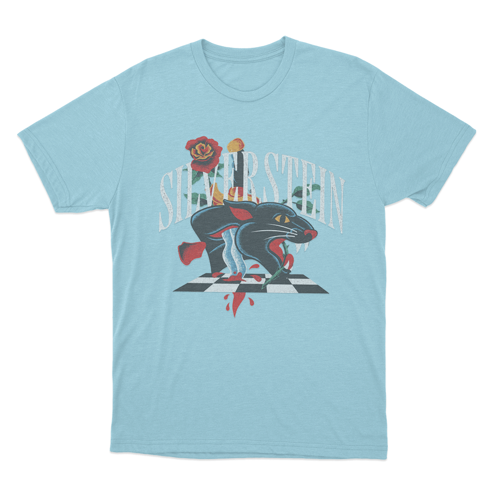 Panther Unisex T Shirt Sky Blue Panther Unisex T Shirt Sky Blue