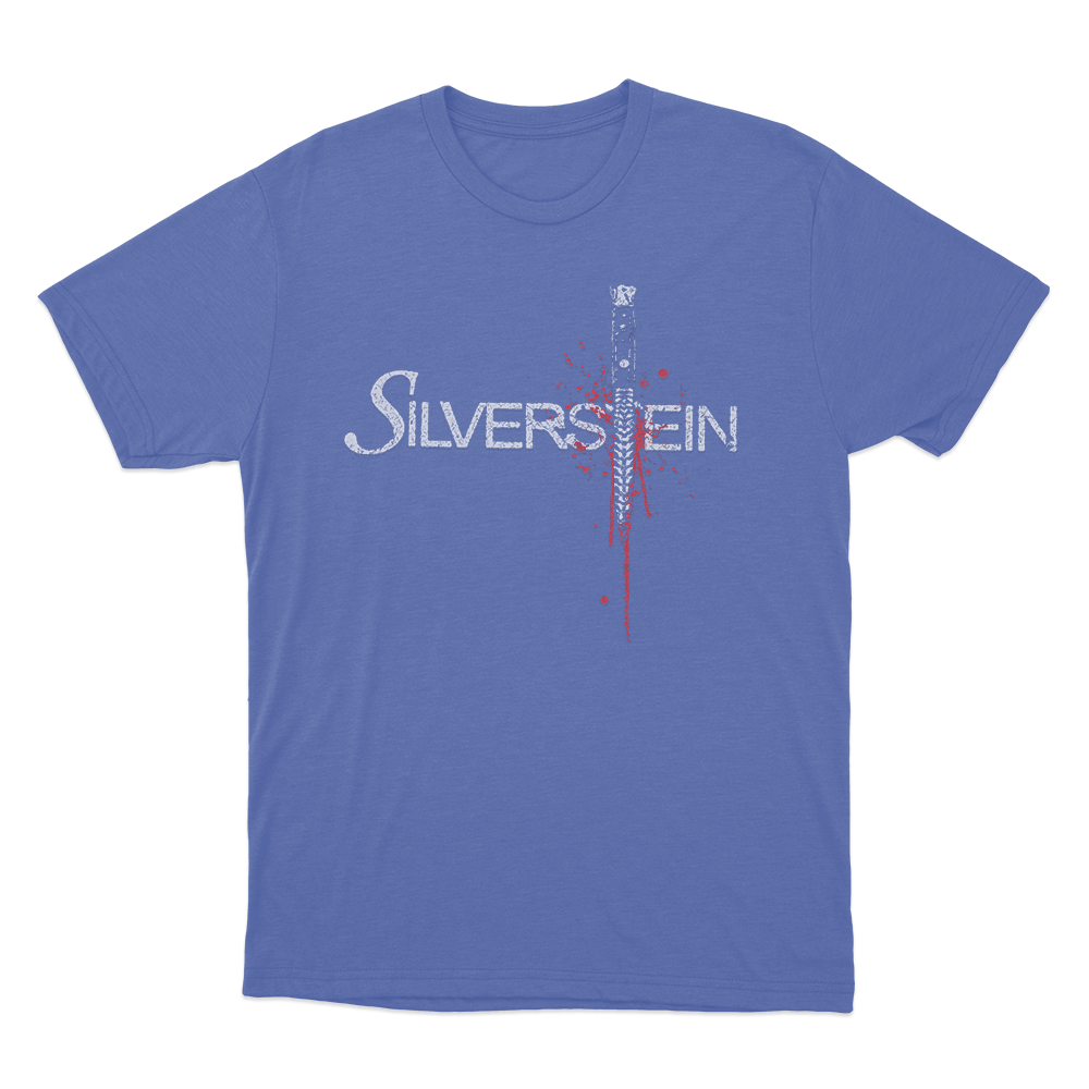 Silverstein Early 2000s Knife Unisex T Shirt Blue Silverstein Early 2000s Knife Unisex T Shirt Blue