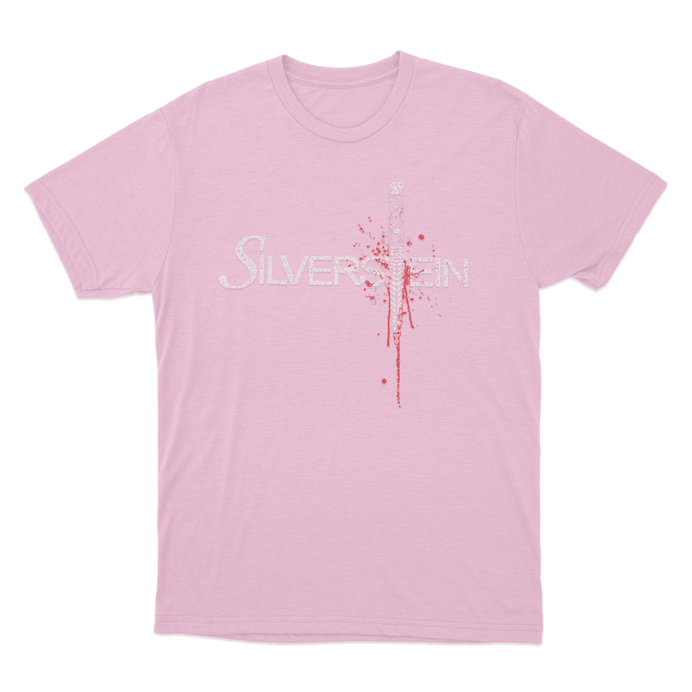 Silverstein Early 2000s Knife Unisex T Shirt Pink Silverstein Early 2000s Knife Unisex T Shirt Pink