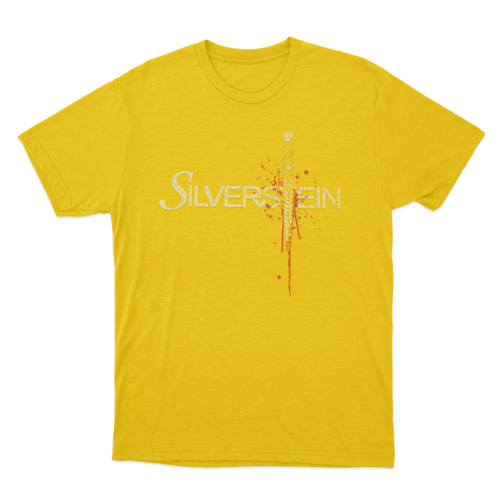 Silverstein Early 2000s Knife Unisex T Shirt Yellow Silverstein Early 2000s Knife Unisex T Shirt Yellow