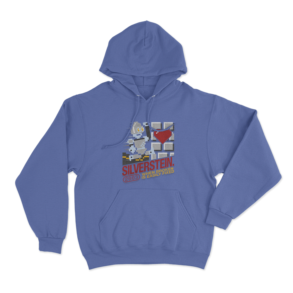 Silverstein Video Game Unisex Hoodie Blue Silverstein Video Game Unisex Hoodie Blue