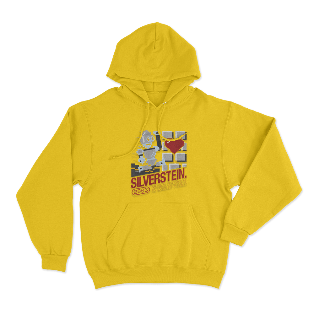 Silverstein Video Game Unisex Hoodie Yellow Silverstein Video Game Unisex Hoodie Yellow