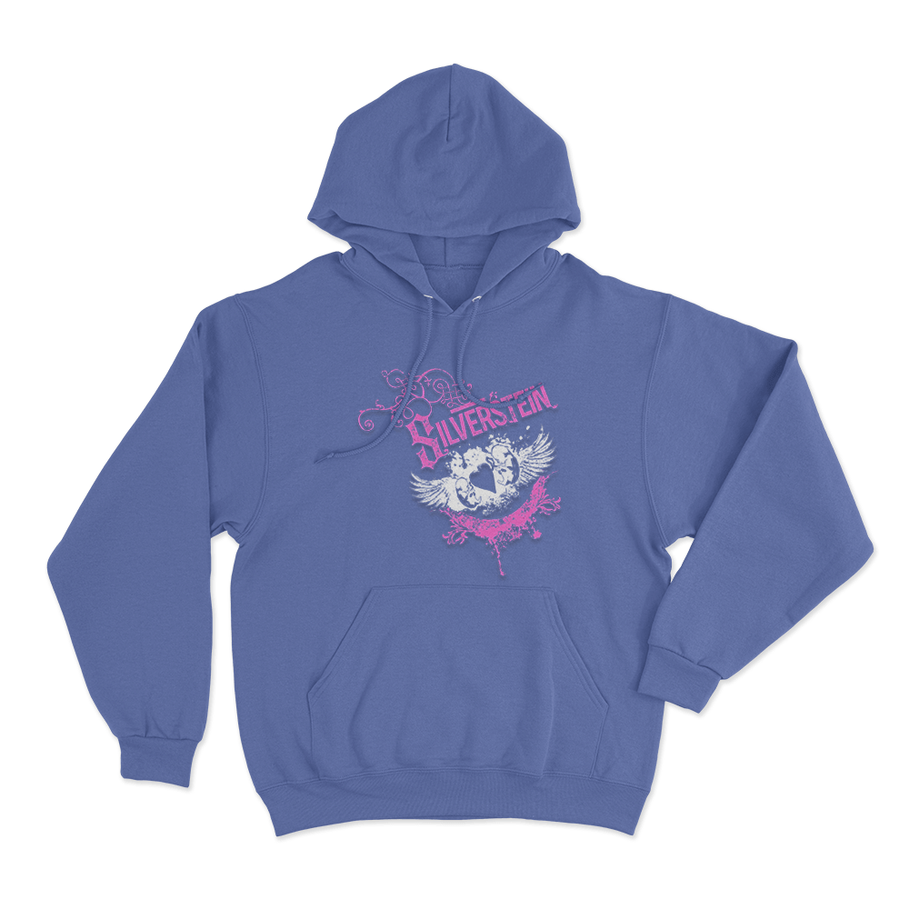 Silverstein Wings Unisex Hoodie Blue Silverstein Wings Unisex Hoodie Blue