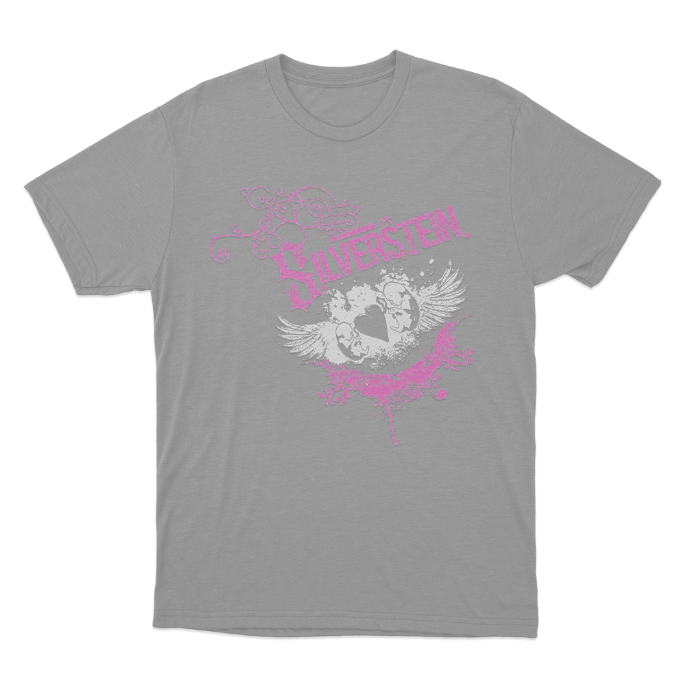 Silverstein Wings Unisex T Shirt Grey Silverstein Wings Unisex T Shirt Grey