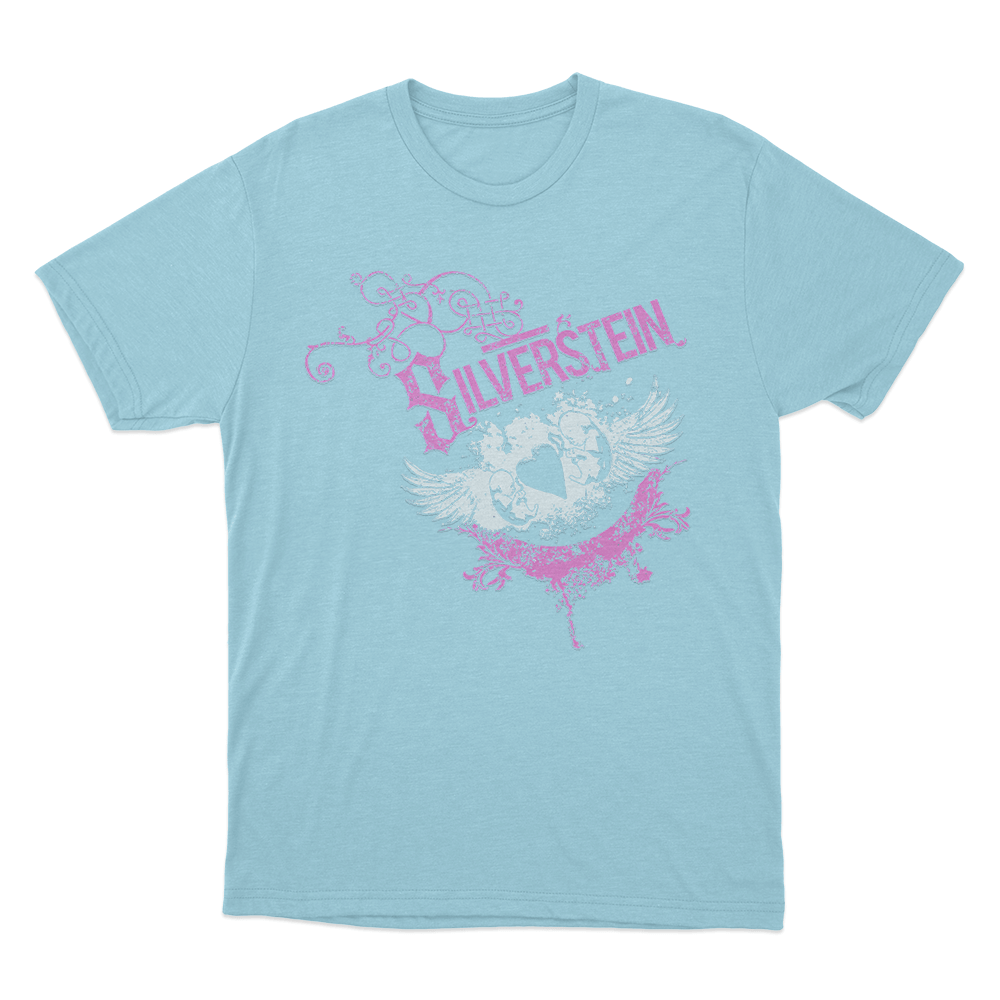 Silverstein Wings Unisex T Shirt Sky Blue Silverstein Wings Unisex T Shirt Sky Blue